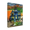 Trademark Fine Art Cheryl Bartley 'Blue House Of Frankenstein' Canvas Art, 14x19 ALI41139-C1419GG